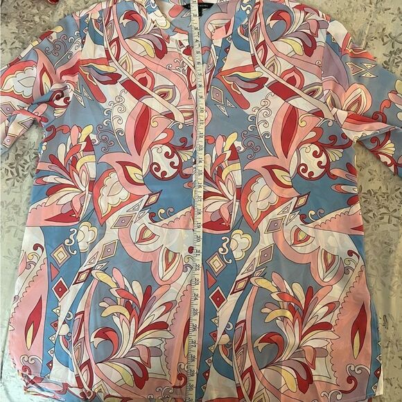 Zac & Rachel Pink Paisley “Pucci-esque” Shirt XL EUC - Picture 6 of 6